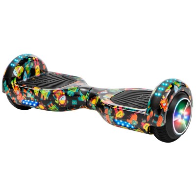 XtremepowerUS Bluetooth Hoverboard w/Speaker Smart Self-Balancing Scooter 2 Wheels Electric Hoverboard UL Certified Matte White   570009743